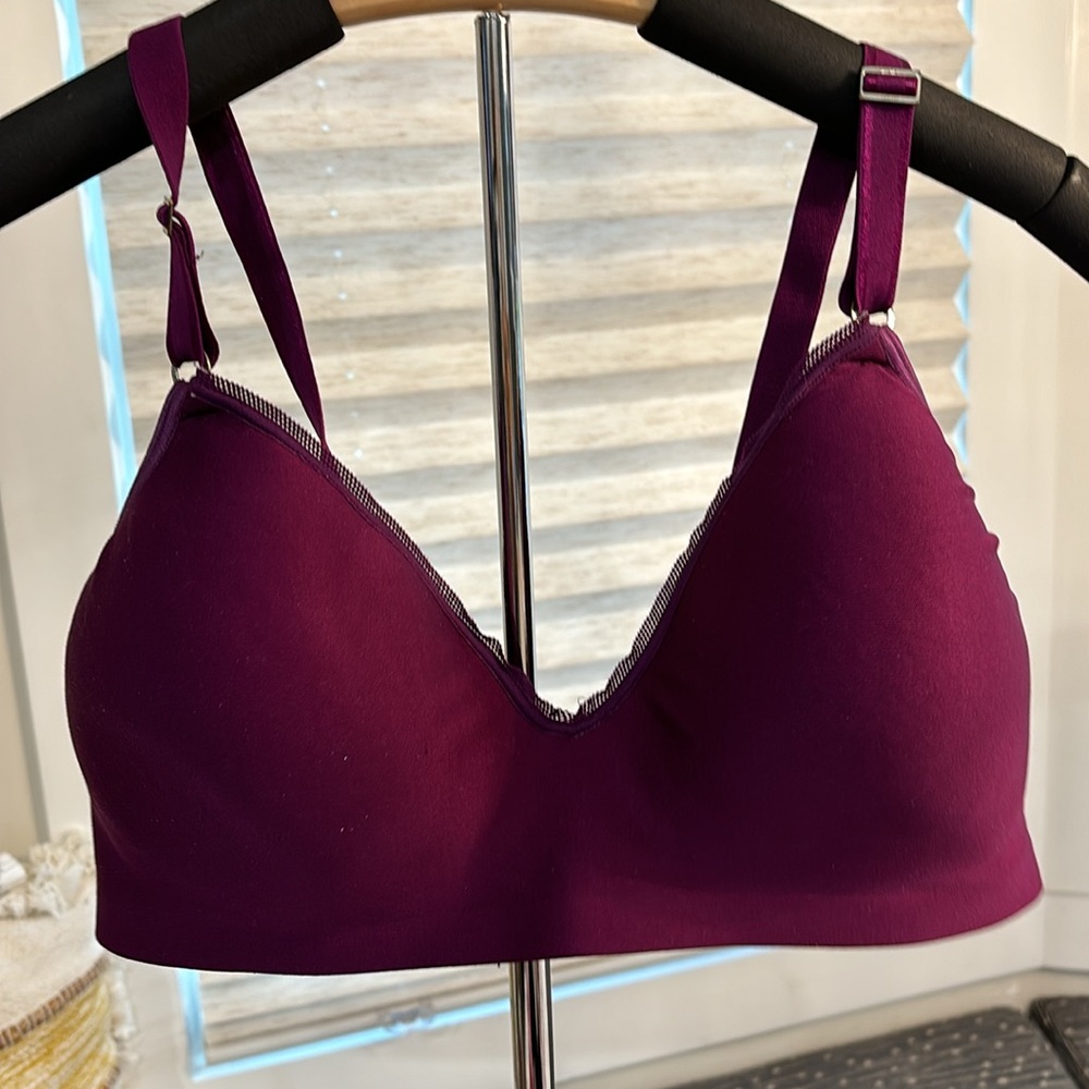 XL violet purple comfortable bra buy Hanes